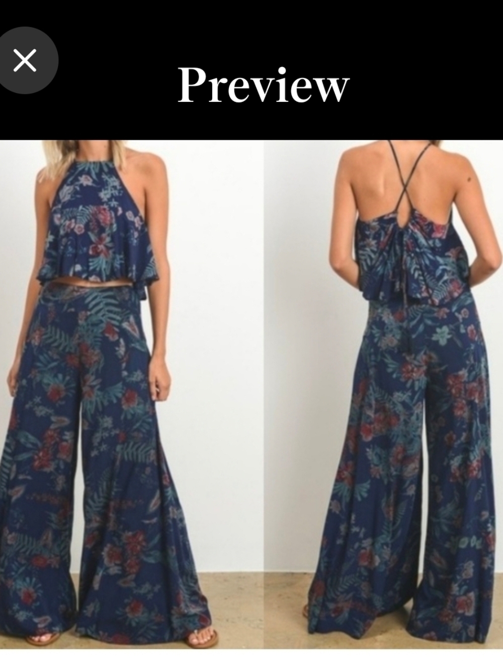 2 piece pant set